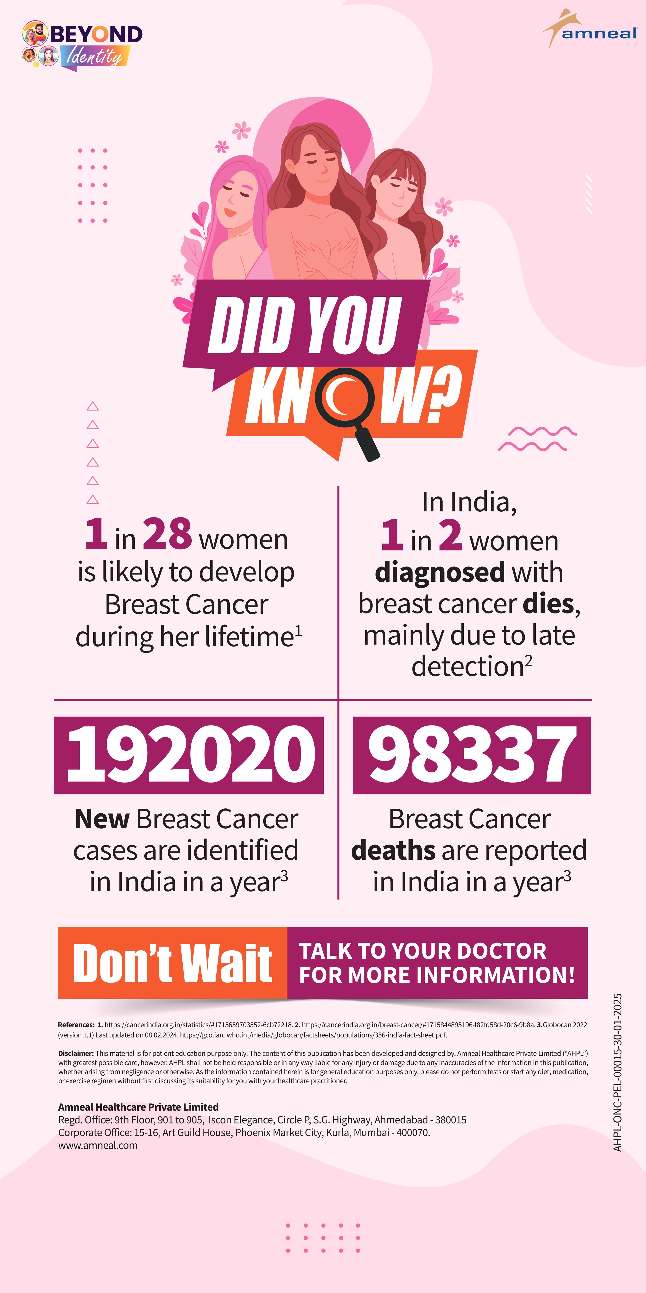 Breast cancer standee design 1